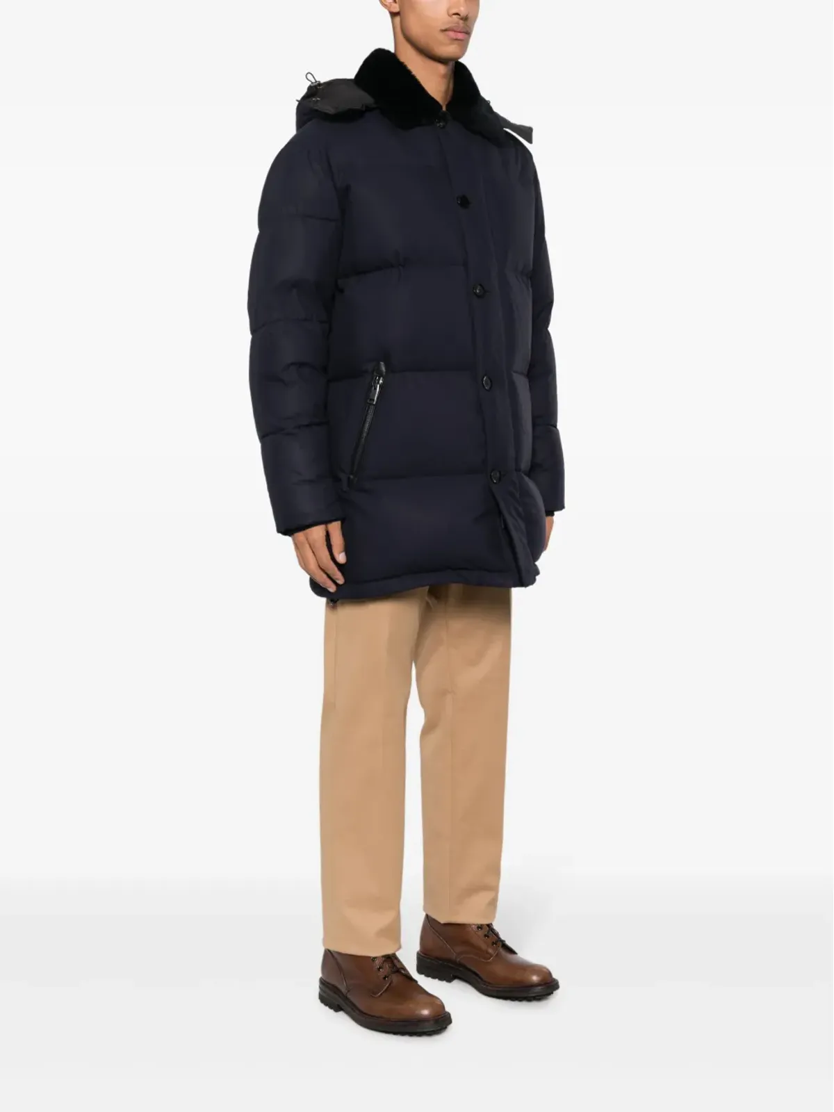 Brioni パディッドダウンコート - 画像3