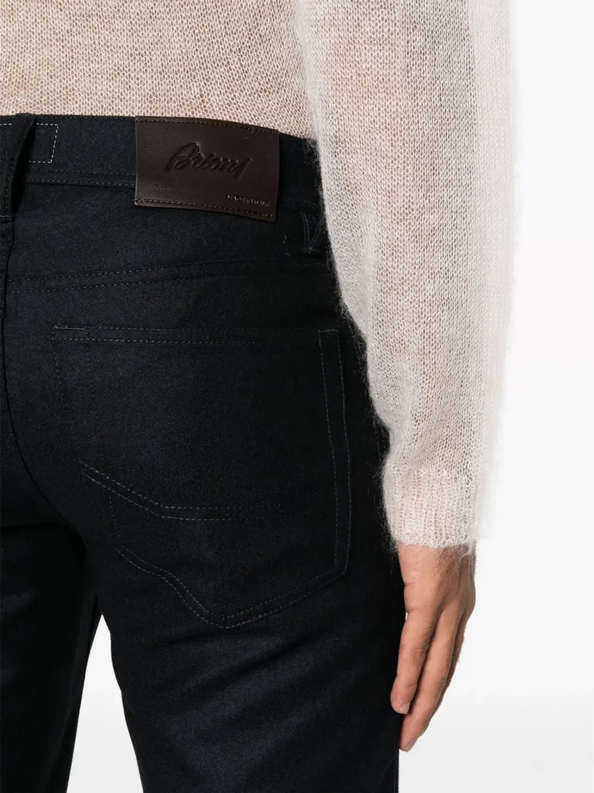 Brioni ミッドライズストレートレッグジーンズ - 画像5