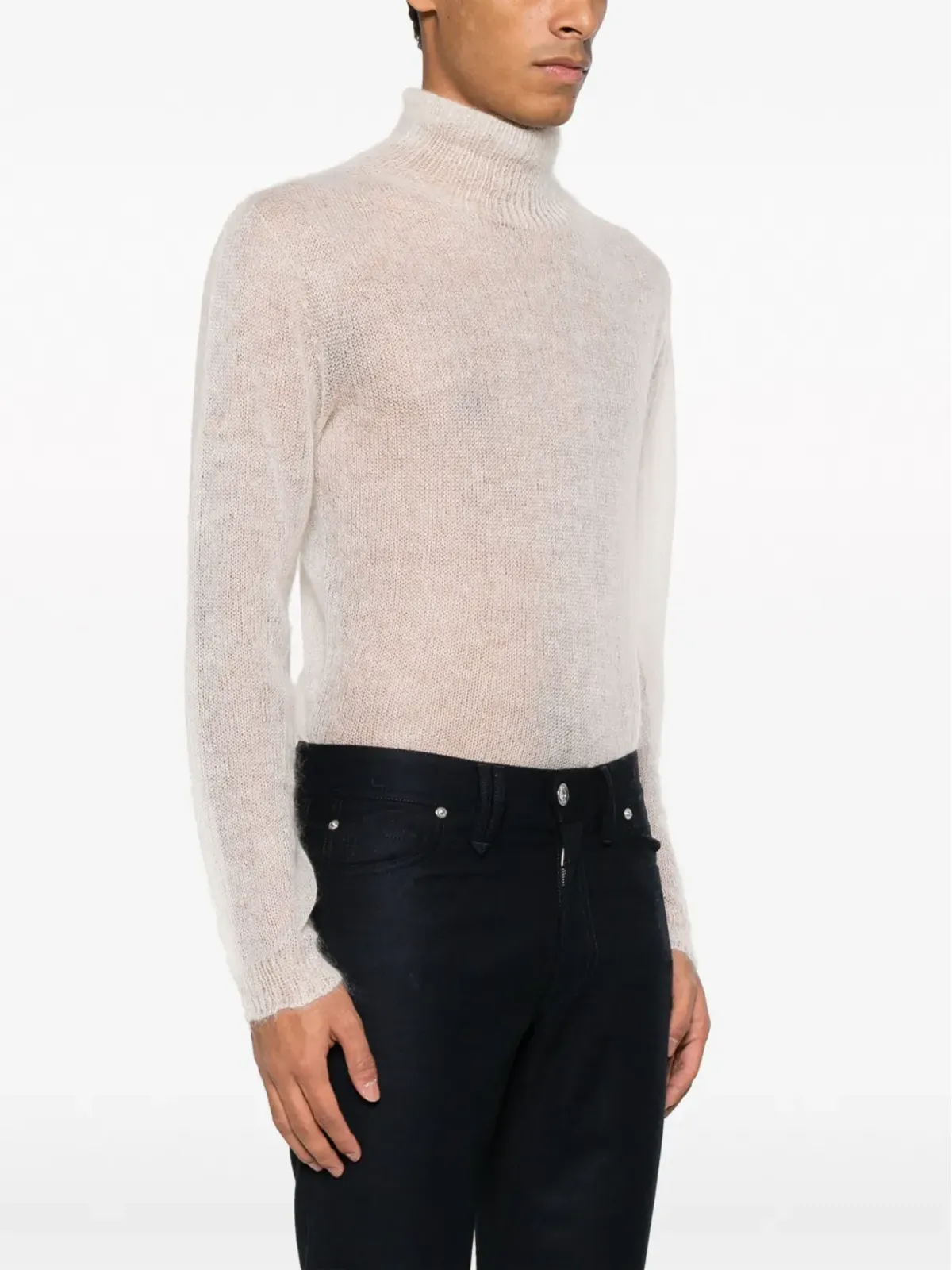 Brioni ミッドライズストレートレッグジーンズ - 画像3