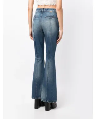 Balmain 高腰コットンフレアジーンズ - サムネイル4