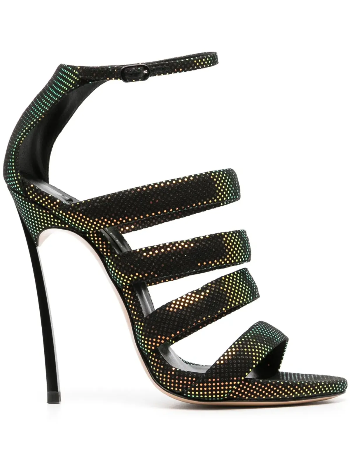 Casadei Aurora Boreal ヒールサンダル - ブラック - 画像1