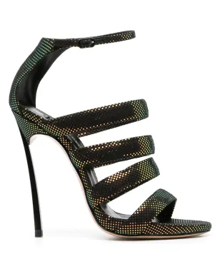 Casadei Aurora Boreal ヒールサンダル - ブラック - サムネイル1
