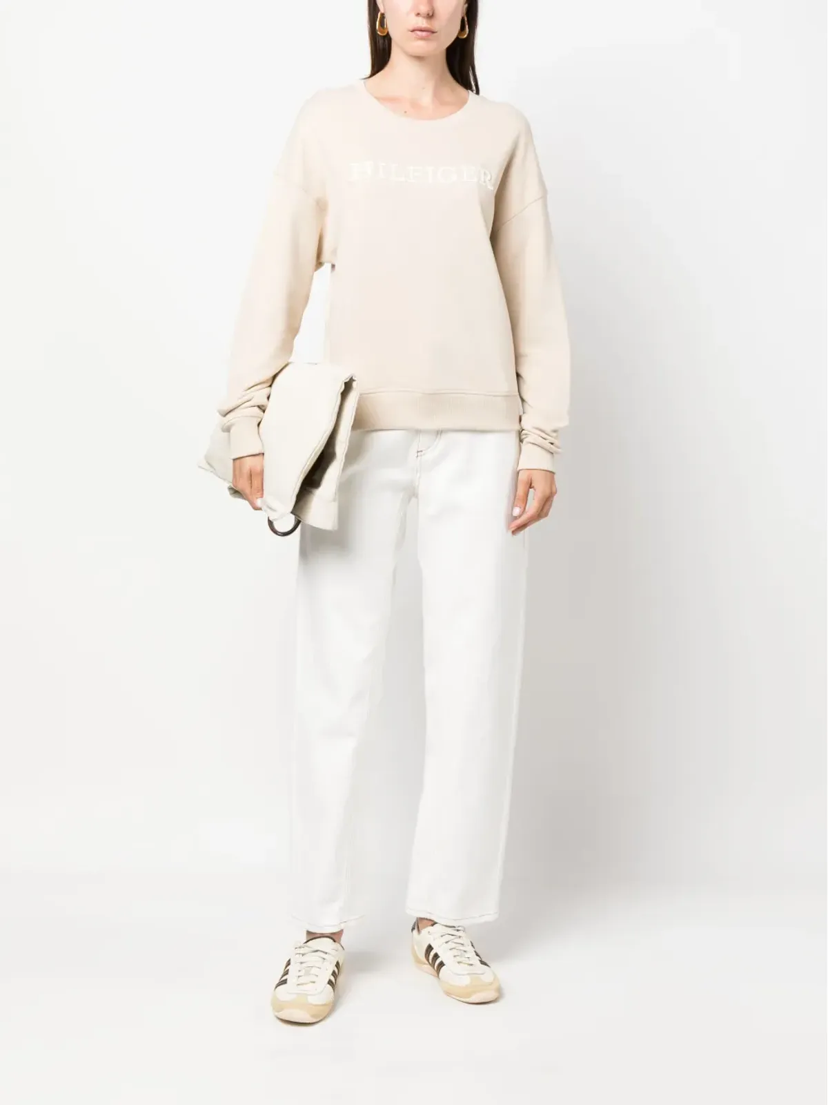 Tommy Hilfiger ロゴプリント コットン スウェットシャツ - 画像2