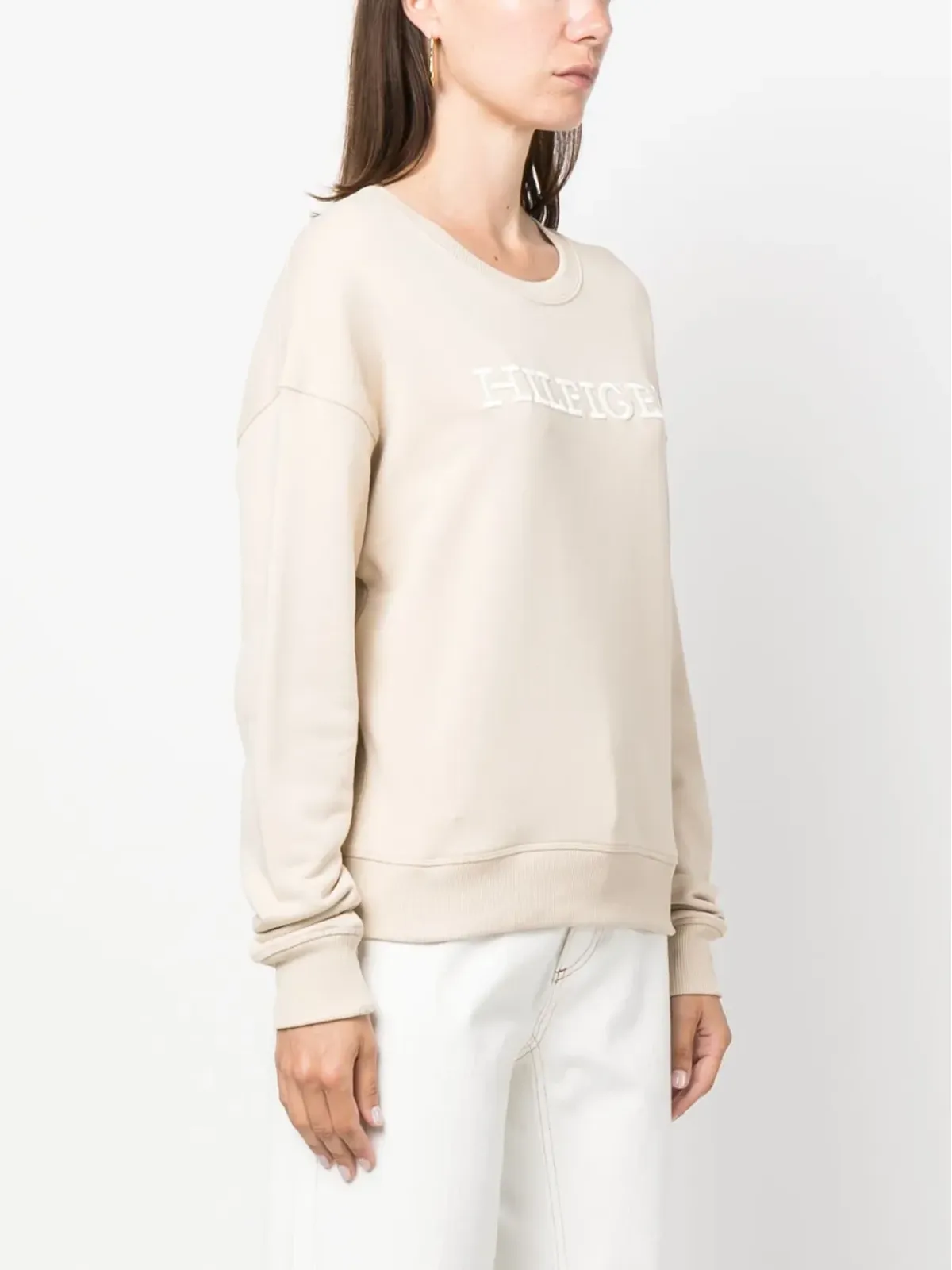 Tommy Hilfiger ロゴプリント コットン スウェットシャツ - 画像3