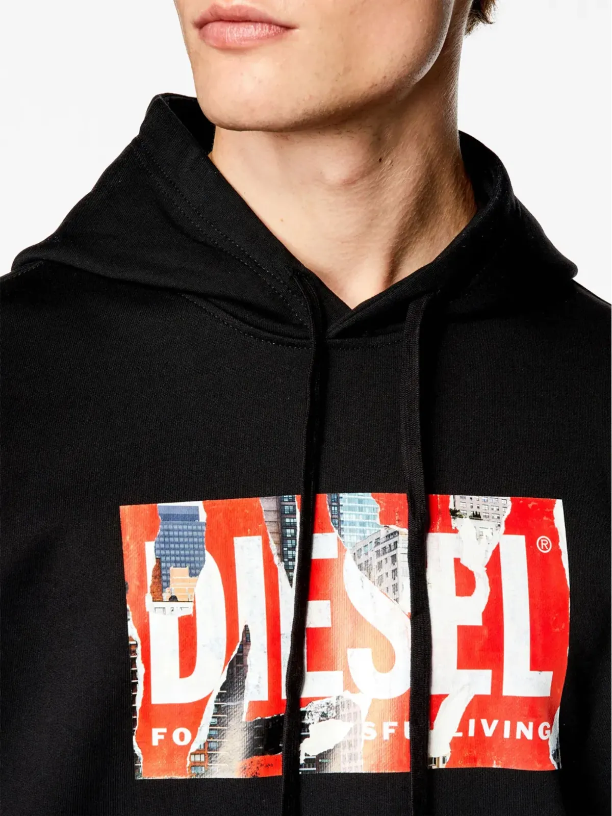 Diesel S-Ginn-Hood-L4 logo-print hoodie - 画像5