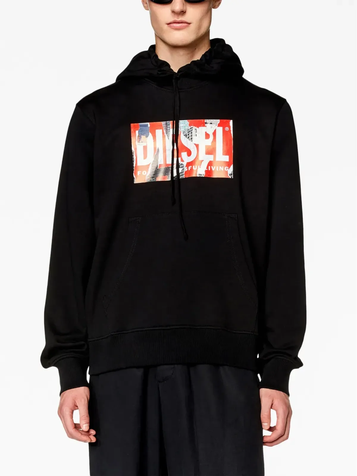 Diesel S-Ginn-Hood-L4 logo-print hoodie - 画像3