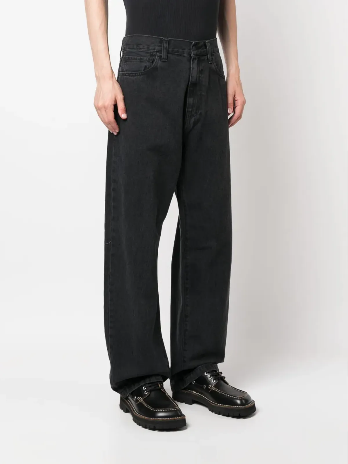 Carhartt WIP loose-fit cotton denim - Black - 画像3