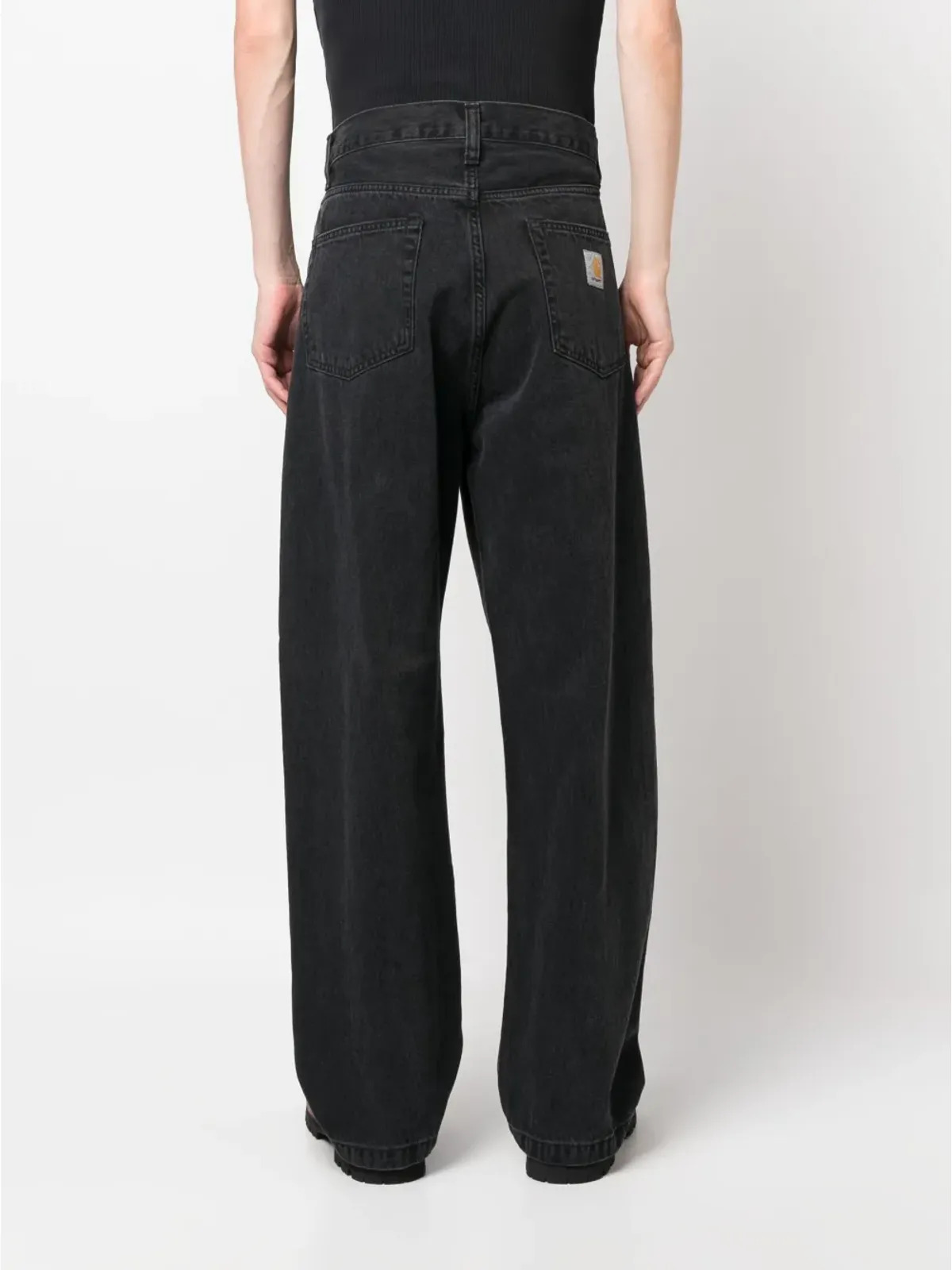 Carhartt WIP loose-fit cotton denim - Black - 画像4