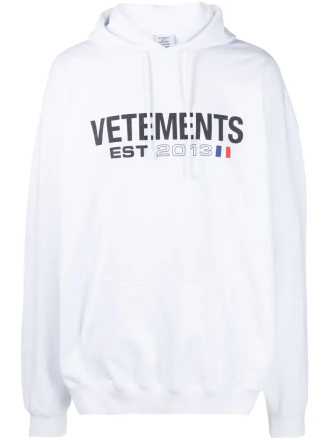 VETEMENTS VETEMENTS ロゴプリント コットンブレンド パーカーの商品画像
