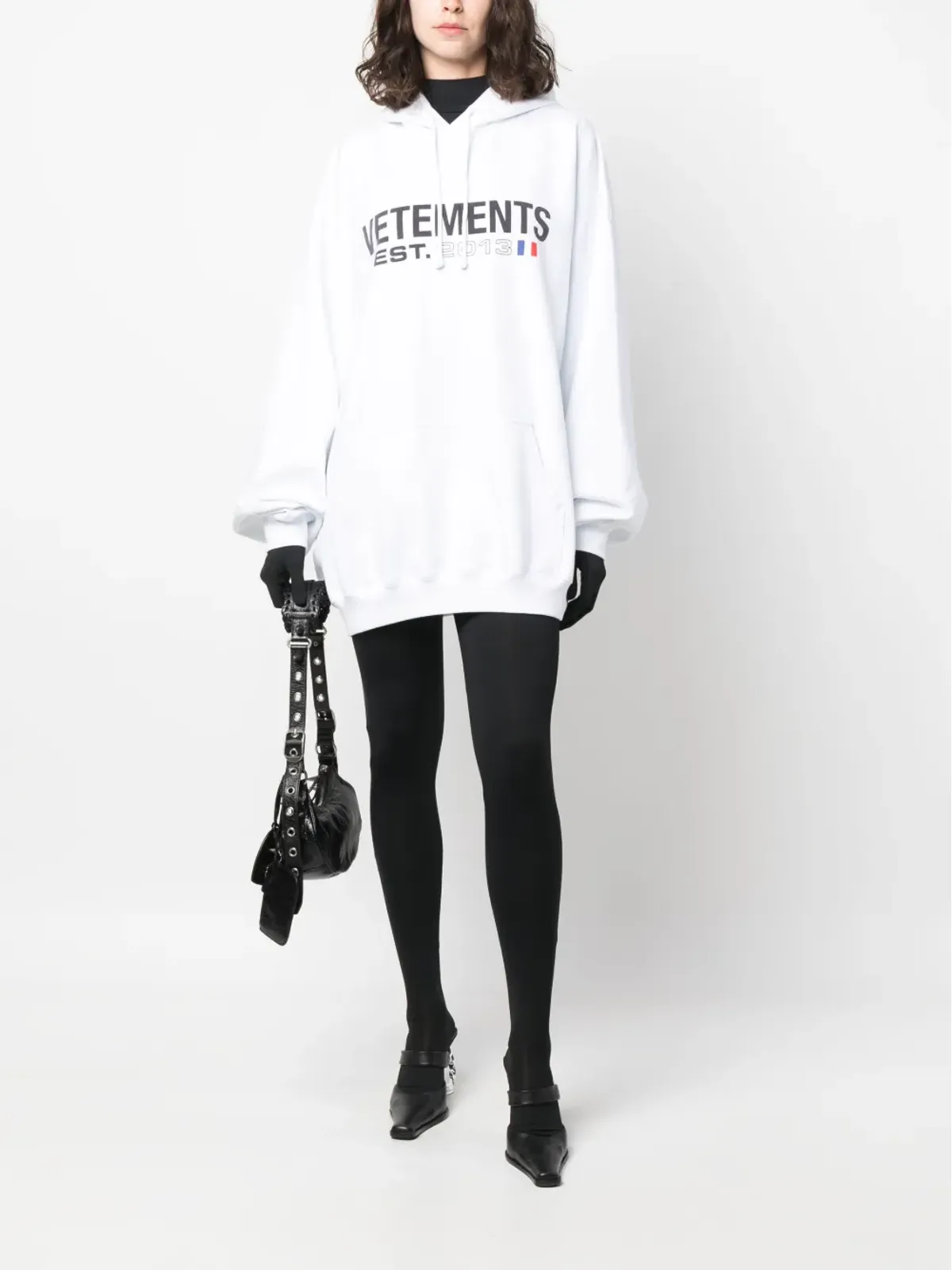 VETEMENTS ロゴプリント コットンブレンド パーカー - 画像3