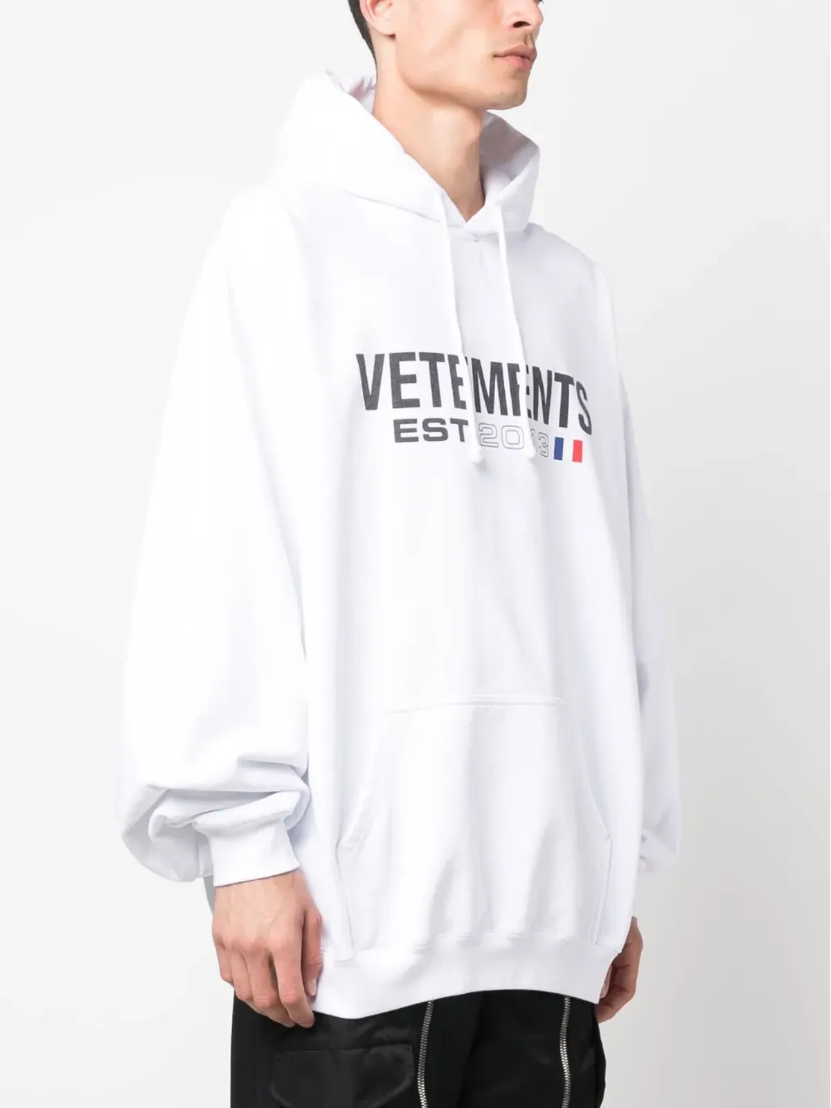 VETEMENTS ロゴプリント コットンブレンド パーカー - 画像4