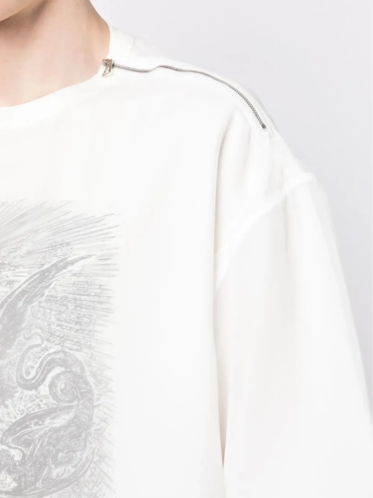 SONGZIO Ghost Inferno チュールオーバーレイ Tシャツ - 画像5