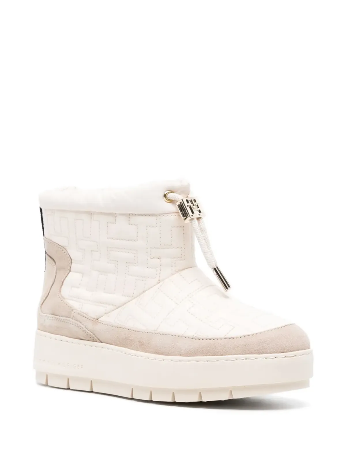 Tommy Hilfiger モノグラムジャカード プラットフォーム スノーブーツ - 画像2