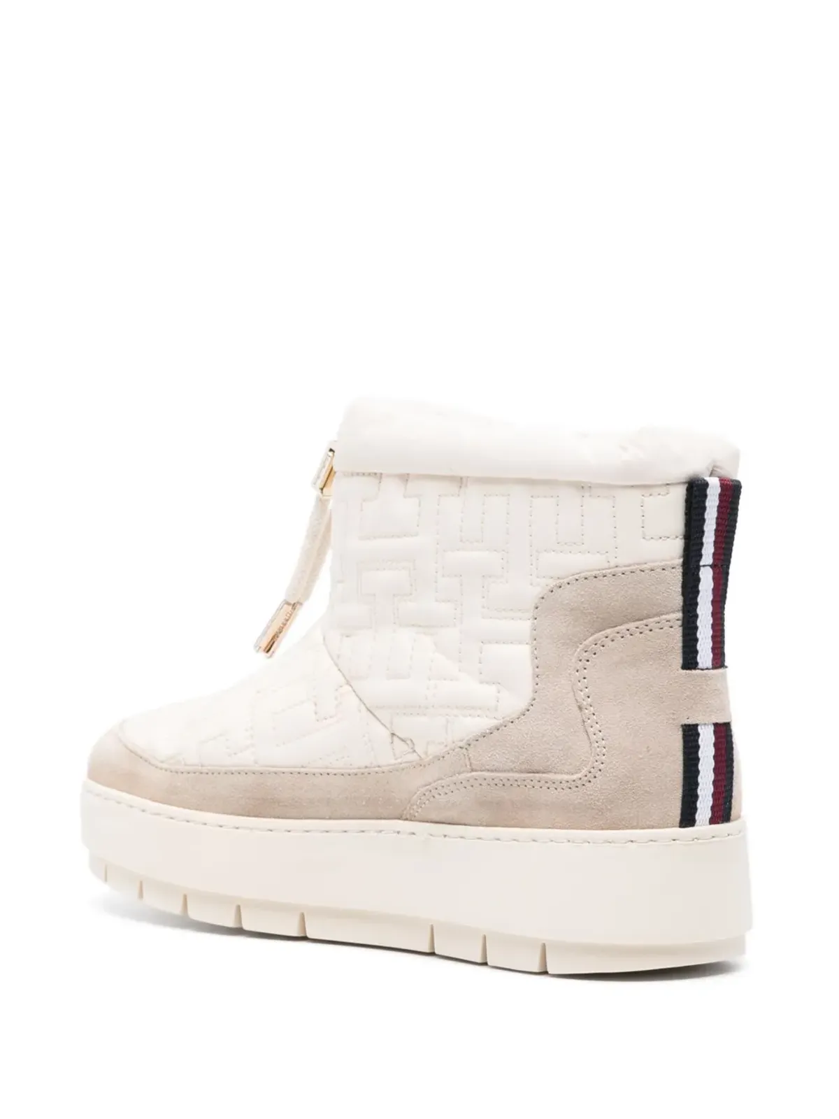 Tommy Hilfiger モノグラムジャカード プラットフォーム スノーブーツ - 画像3