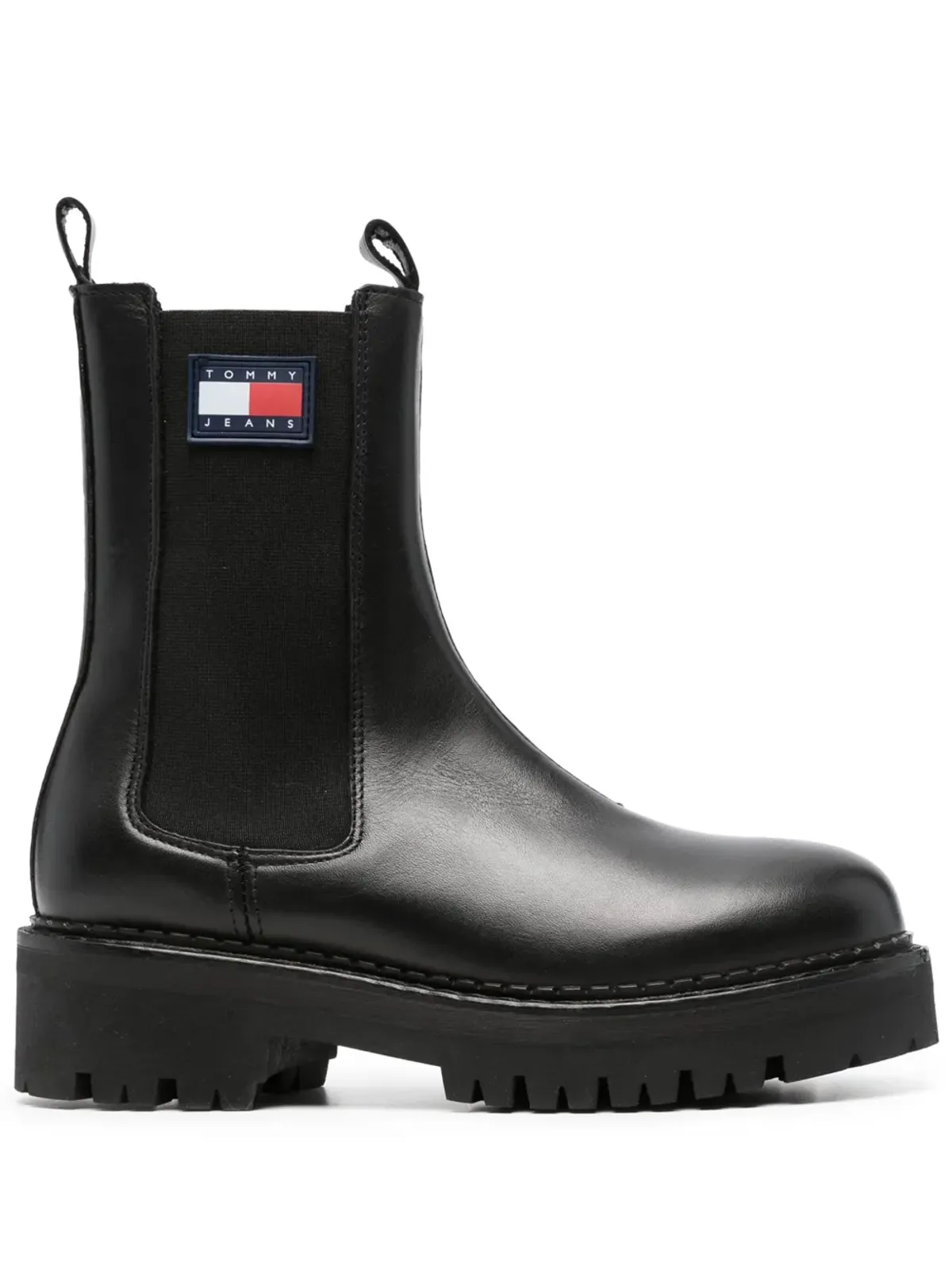 Tommy Jeans Urban 50mm レザー ブーツ ブラック - 画像1