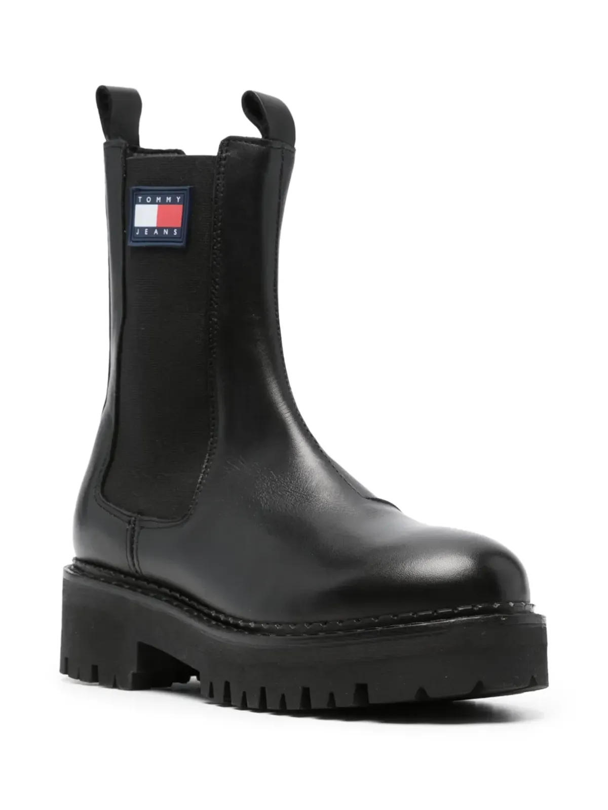 Tommy Jeans Urban 50mm レザー ブーツ ブラック - 画像2