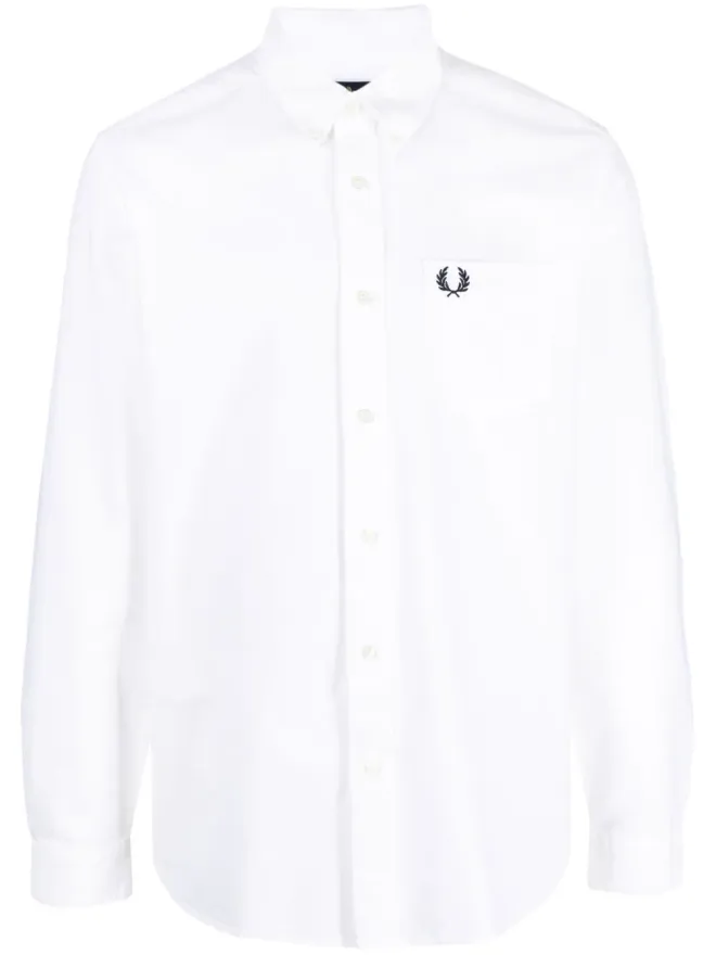 Fred Perry Fred Perry ロゴ刺繍コットンシャツの商品画像