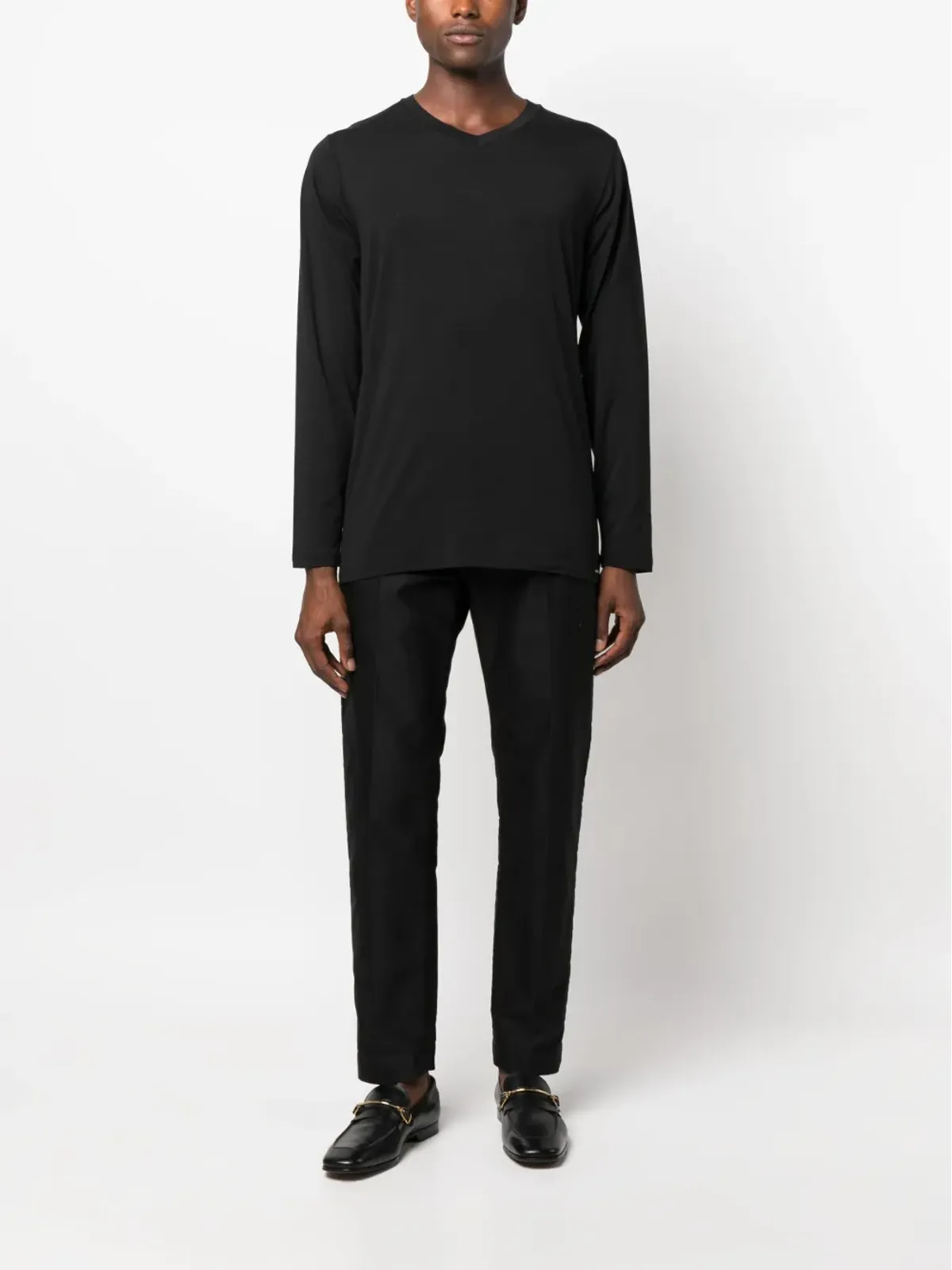 TOM FORD Vネック長袖Tシャツ - 画像2