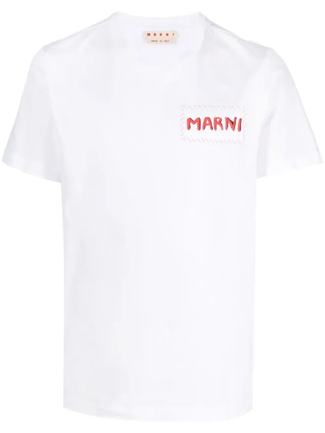 Marni Marni ロゴパッチ コットン Tシャツの商品画像