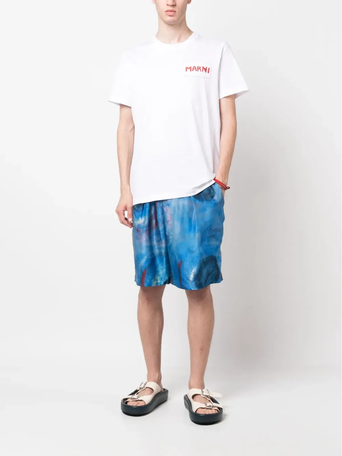 Marni ロゴパッチ コットン Tシャツ - 画像2