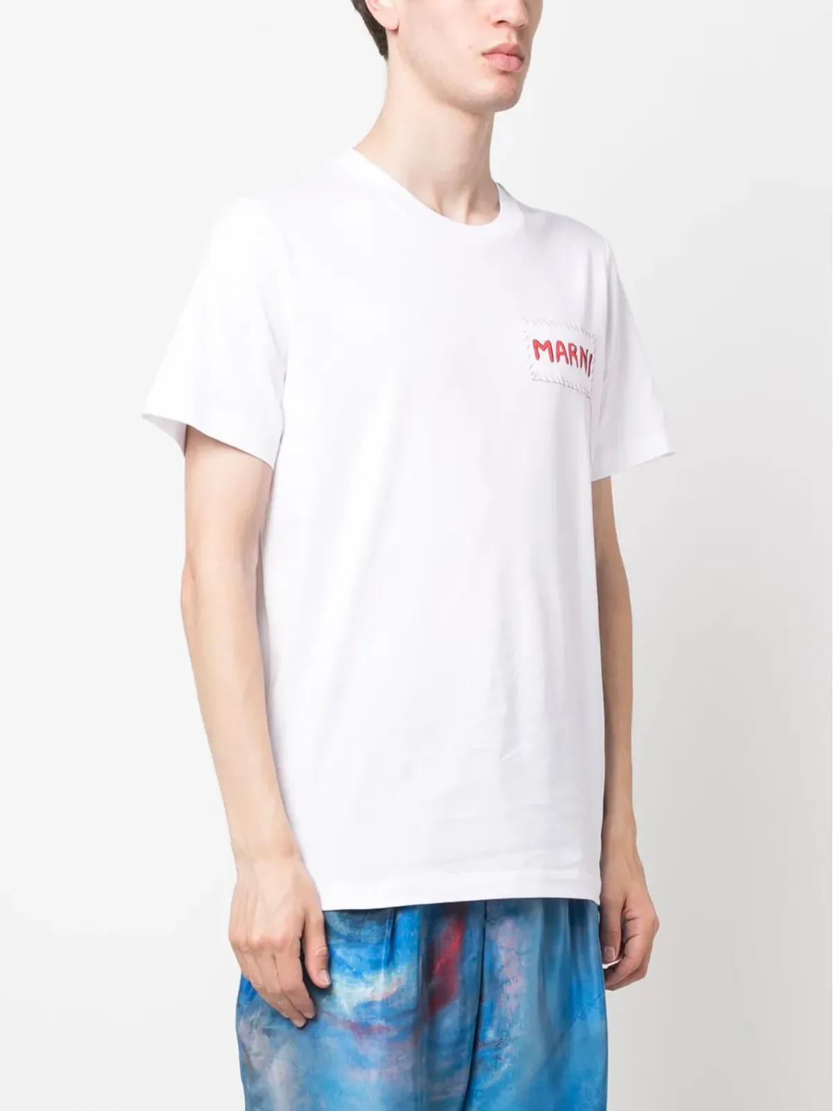 Marni ロゴパッチ コットン Tシャツ - 画像3