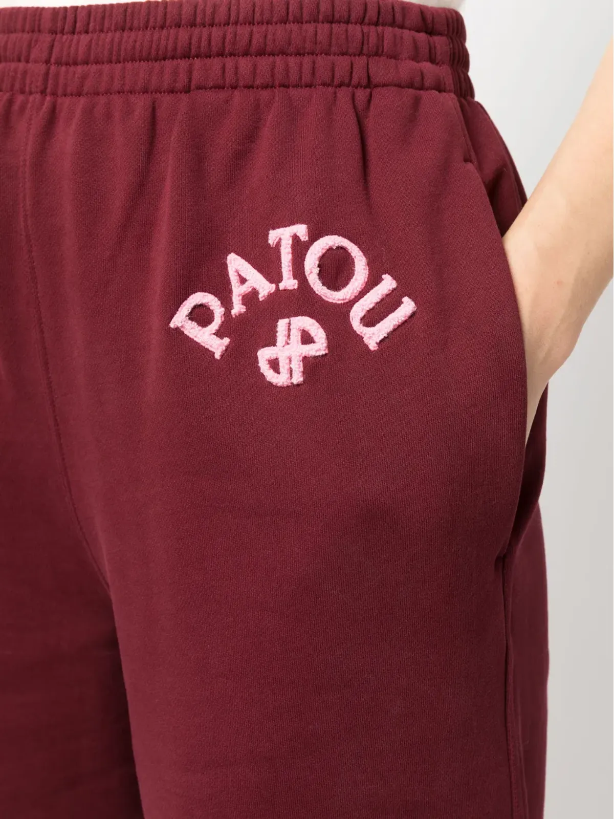 Patou アップリケロゴ入りオーガニックコットン トラックパンツ - 画像5