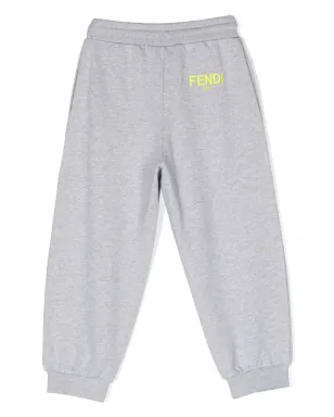 Fendi Kids ロゴプリント コットントラックパンツ - サムネイル2
