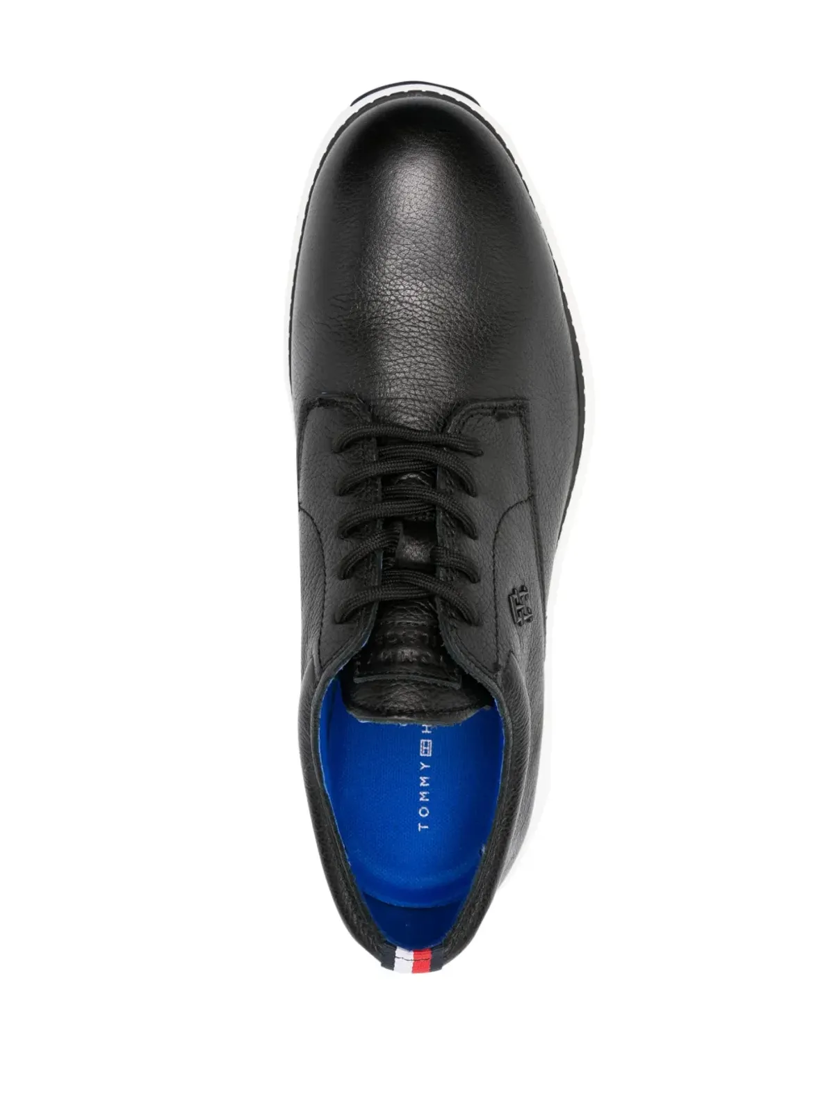 Tommy Hilfiger ロゴプレート レザー ダービーシューズ - 画像4