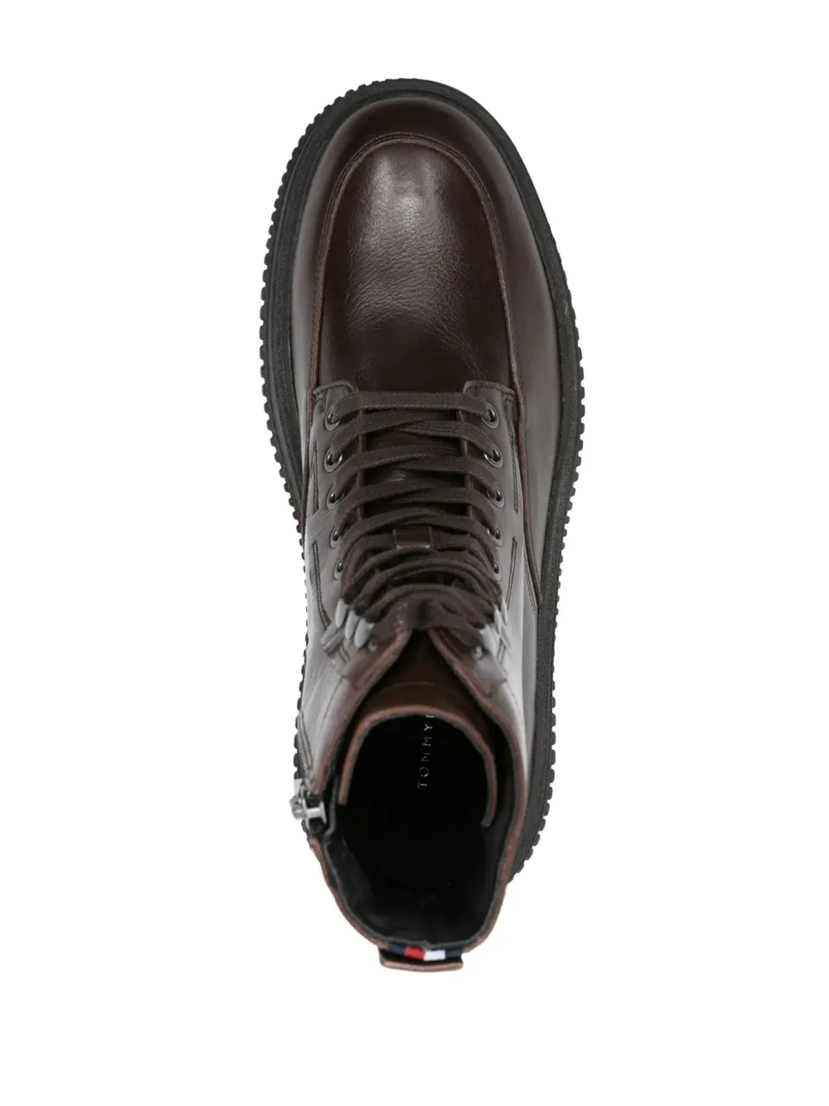 Tommy Hilfiger ロゴデボスド レザーブーツ - ブラウン - 画像4