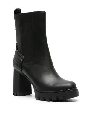 Calvin Klein Jeans 90mm キルテッドパネル レザープラットフォームブーツ - サムネイル2