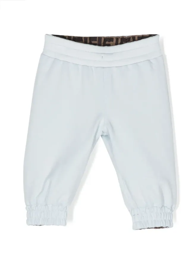 Fendi Kids Fendi Kids FFロゴのエラスティック付きブルーのトラックパンツの商品画像