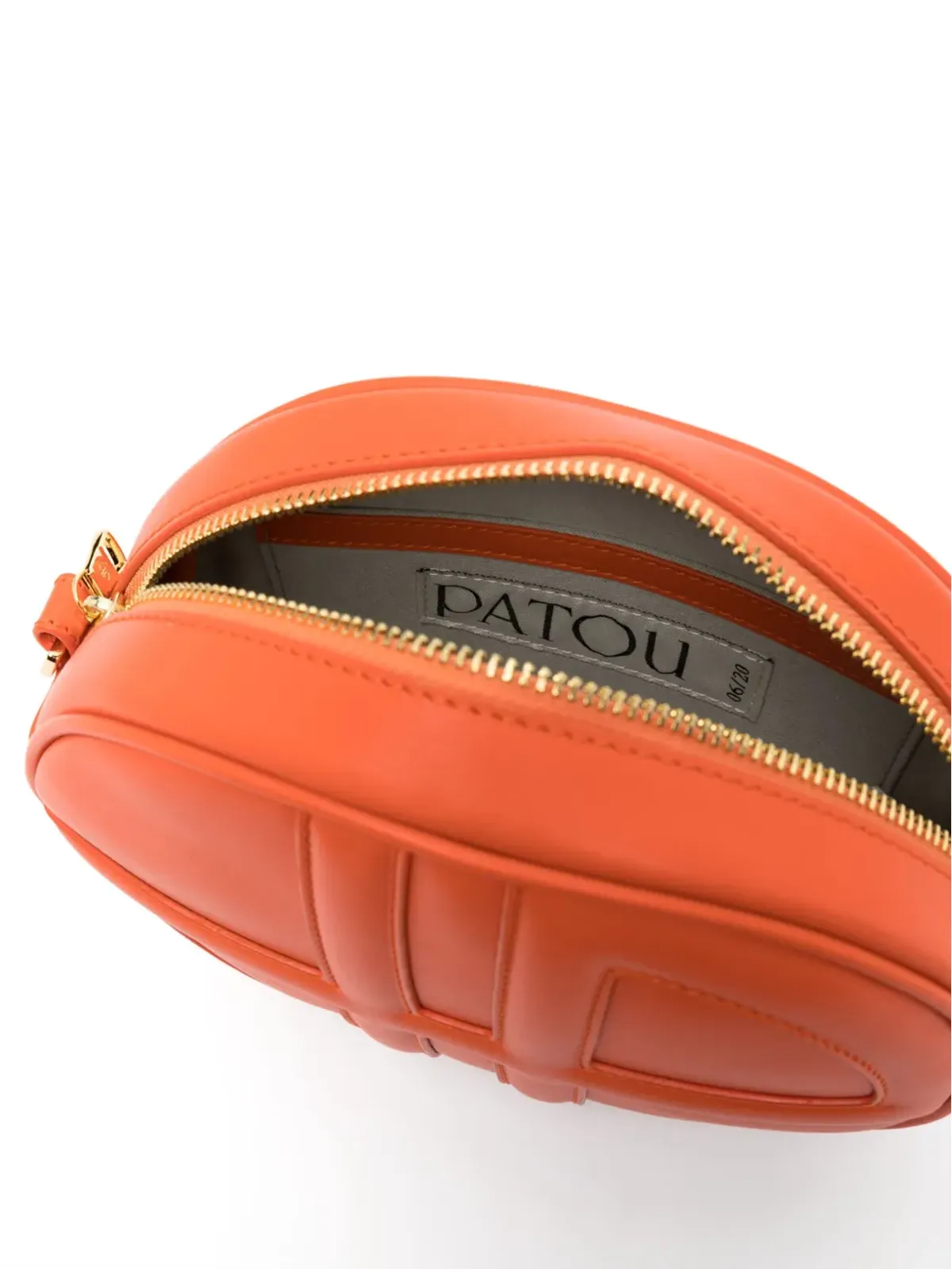 Patou Le JP leather shoulder bag - Orange - 画像5