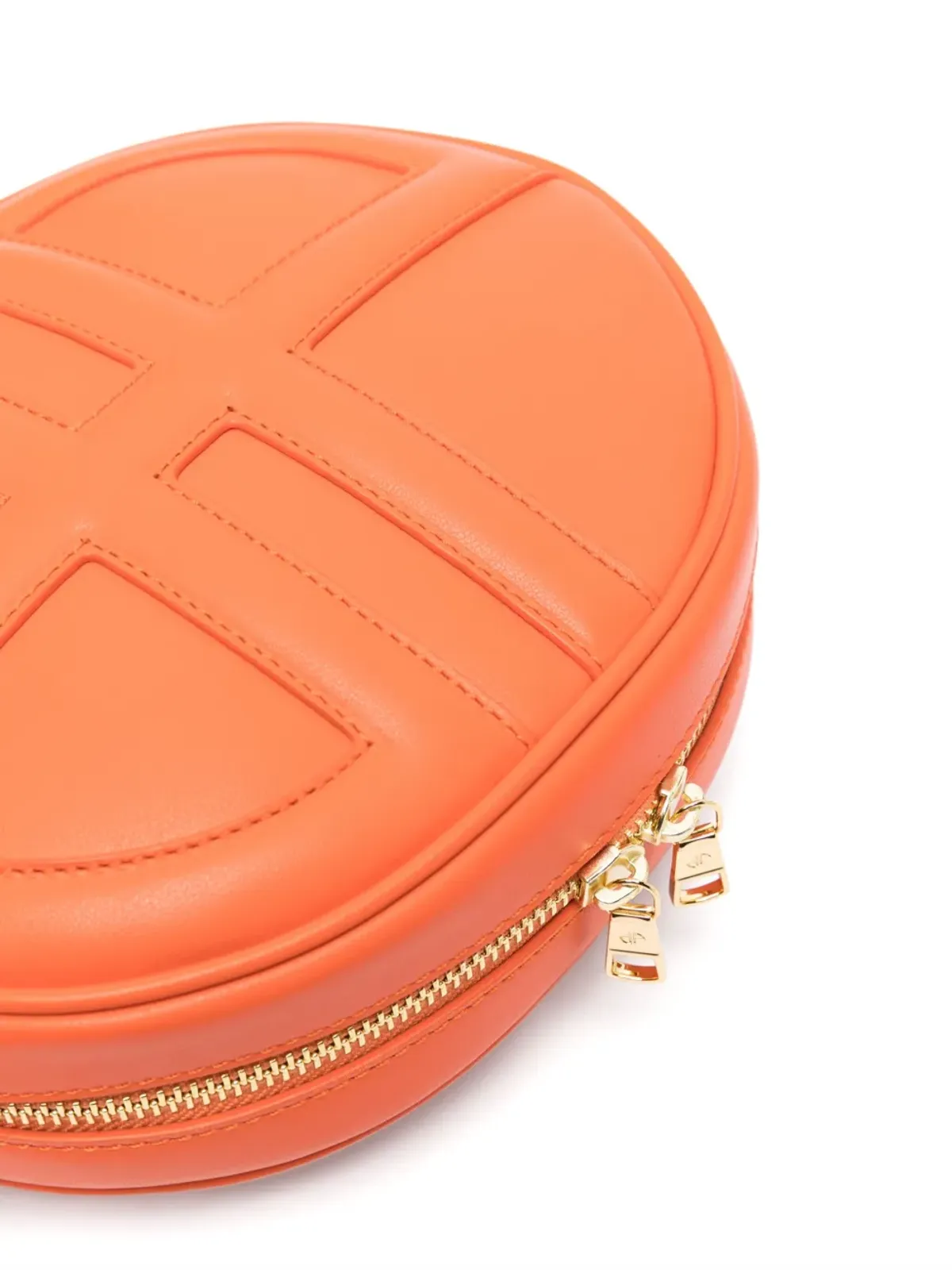 Patou Le JP leather shoulder bag - Orange - 画像4