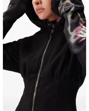 Maccapani 花柄プリント ジップアップフーディ - サムネイル4