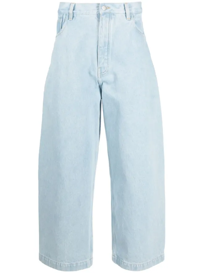 Studio Nicholson Studio Nicholson クロップドワイドジーンズの商品画像