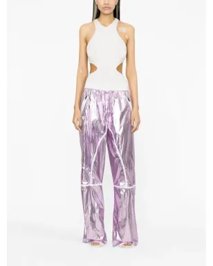 TOM FORD ラミネーテッド トラックパンツ - パープル - サムネイル2