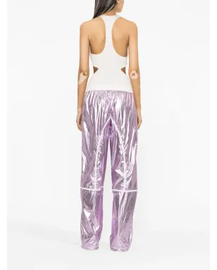 TOM FORD ラミネーテッド トラックパンツ - パープル - サムネイル3