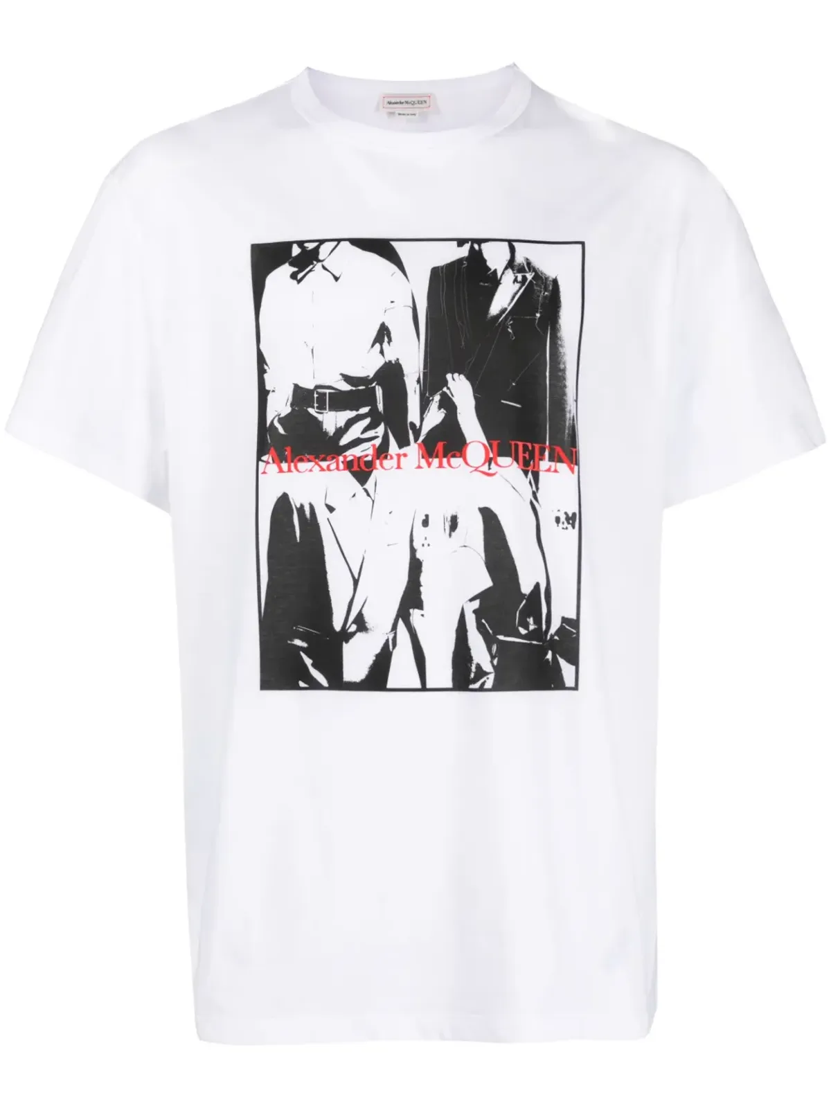 Alexander McQueen 写真プリント コットンTシャツ - 画像1