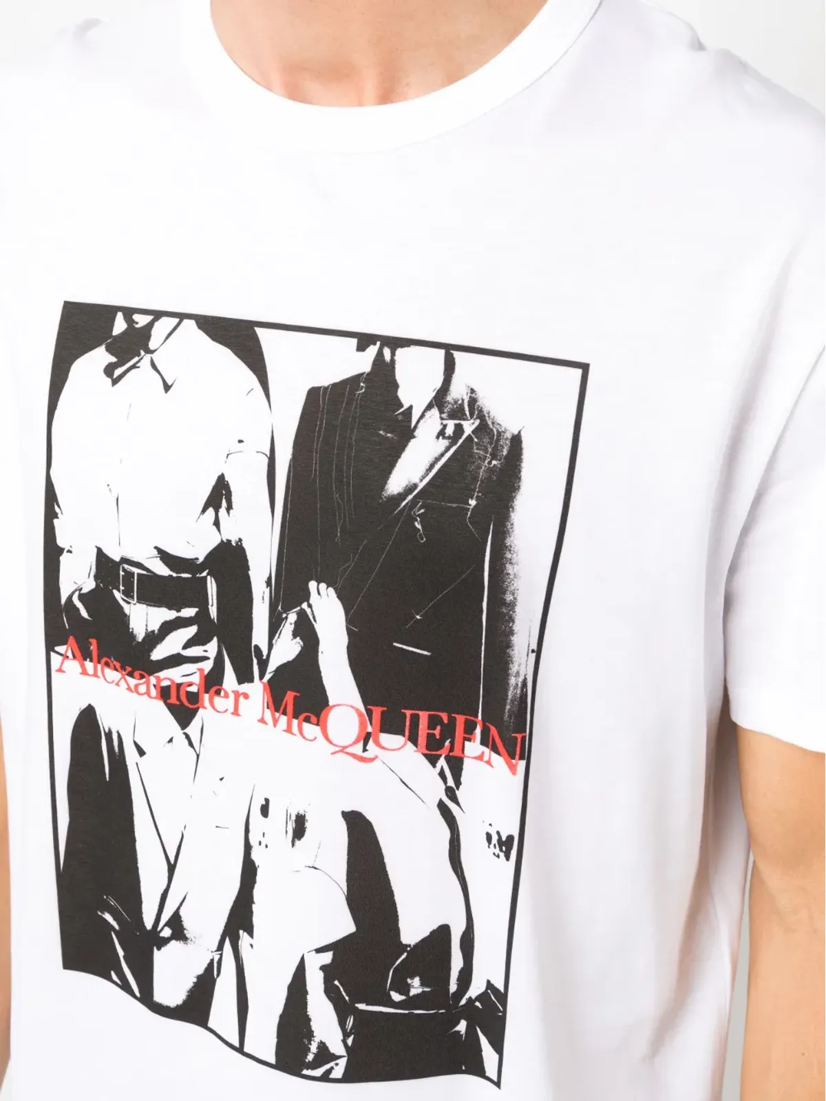 Alexander McQueen 写真プリント コットンTシャツ - 画像5