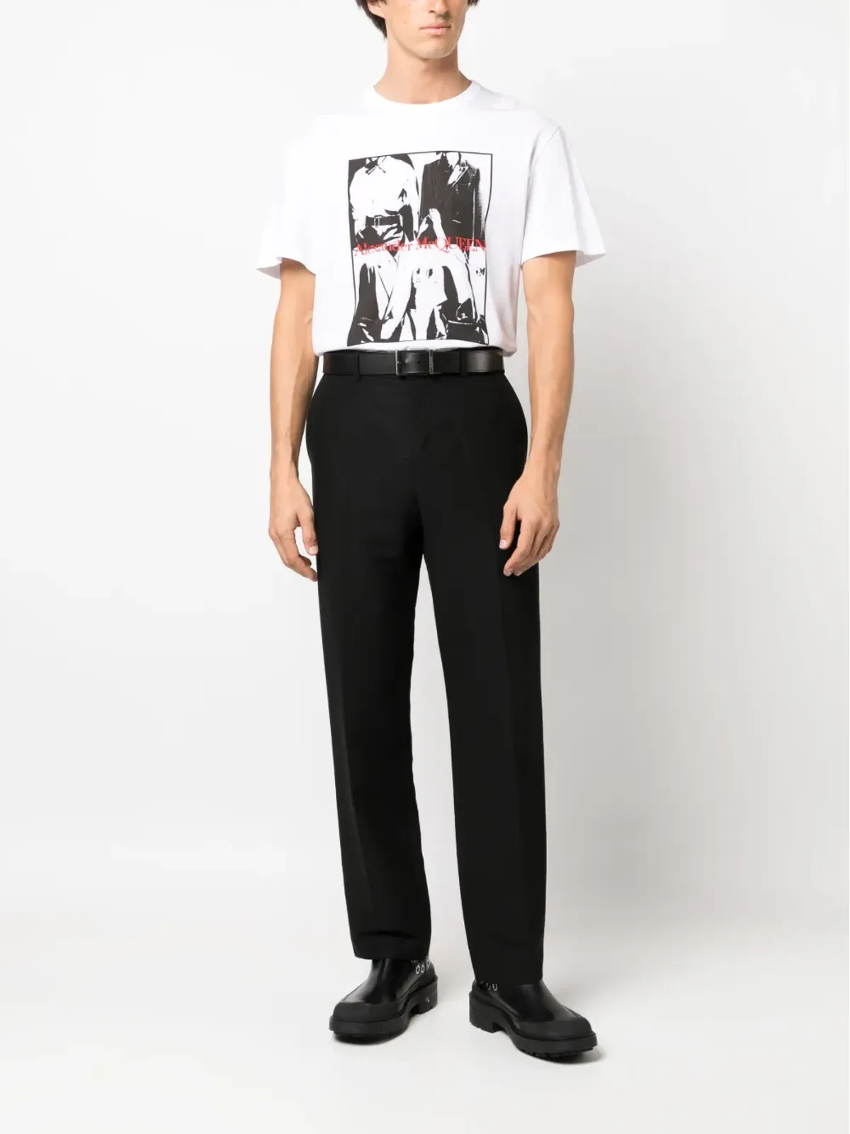 Alexander McQueen 写真プリント コットンTシャツ - 画像2