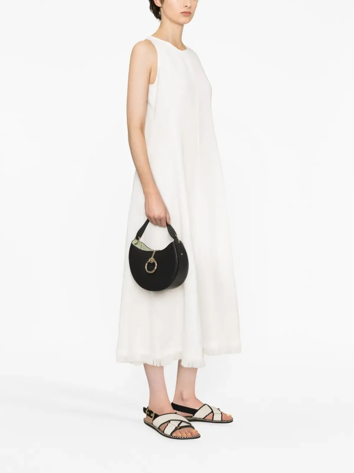 Chloé アルレーヌ レザー トートバッグ ブラック - 画像2