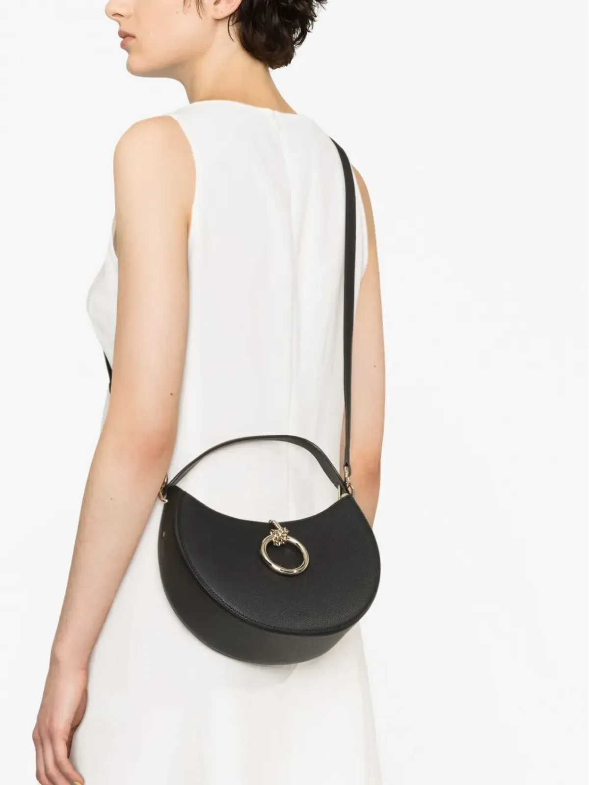 Chloé アルレーヌ レザー トートバッグ ブラック - 画像3