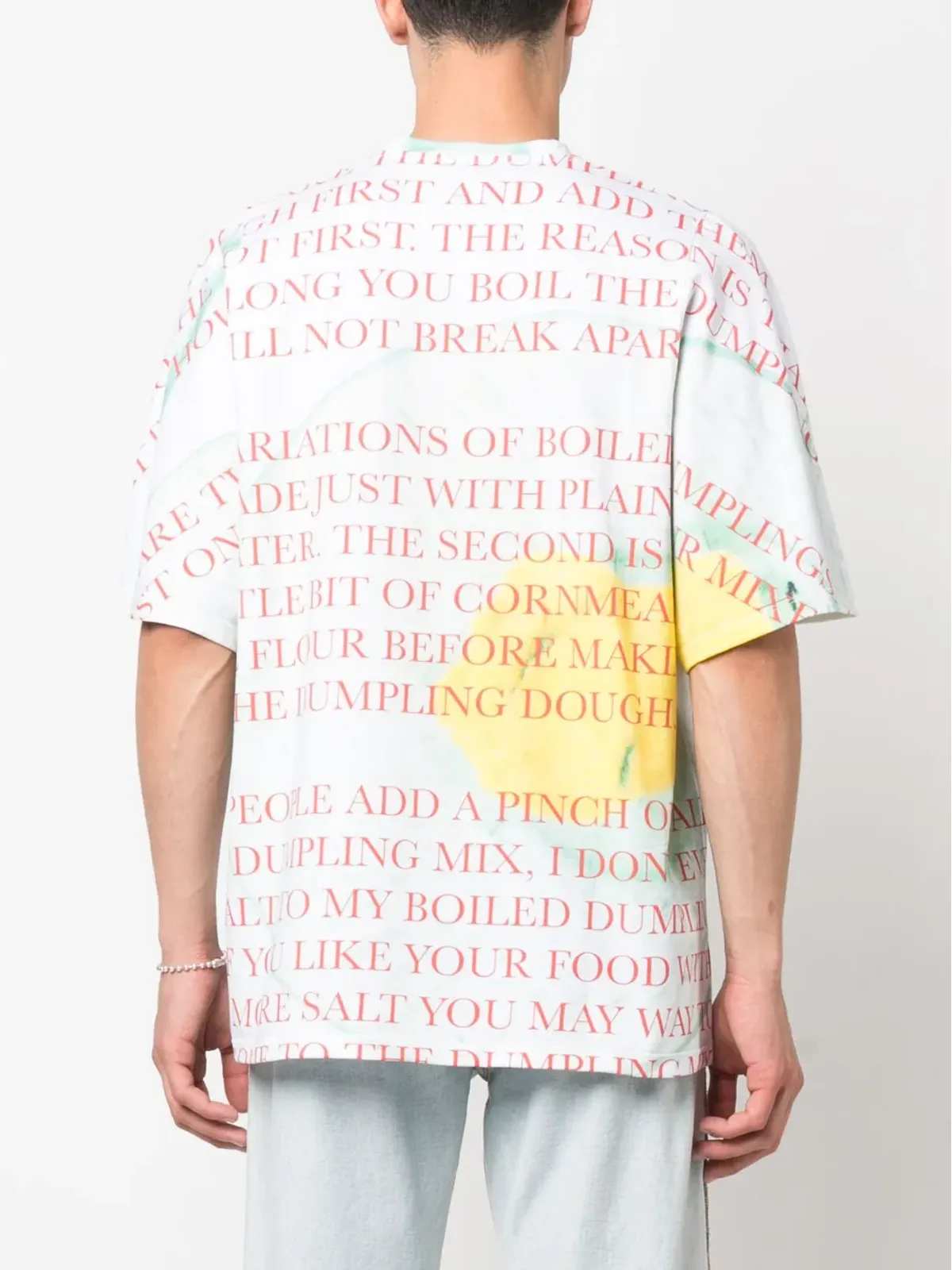 Bianca Saunders グラフィックプリントTシャツ - 画像4