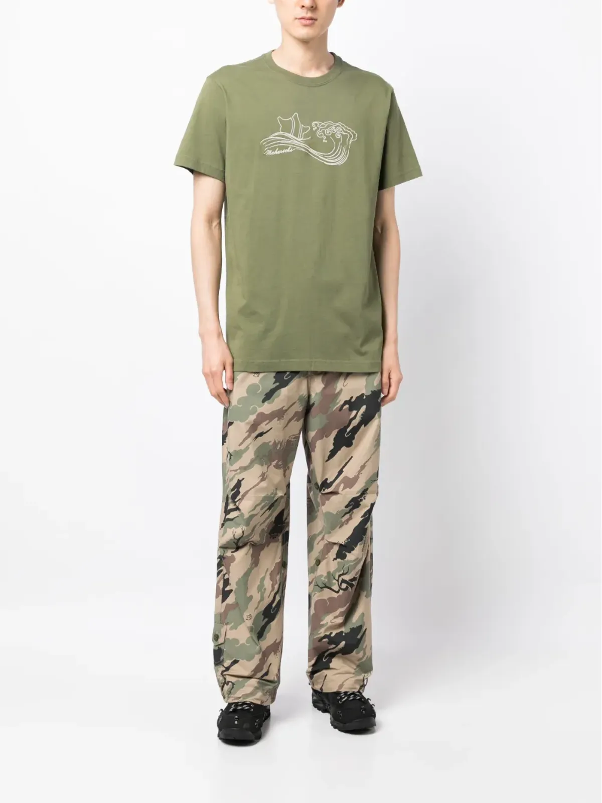 Maharishi Songkran 刺繍入りコットンTシャツ - 画像2