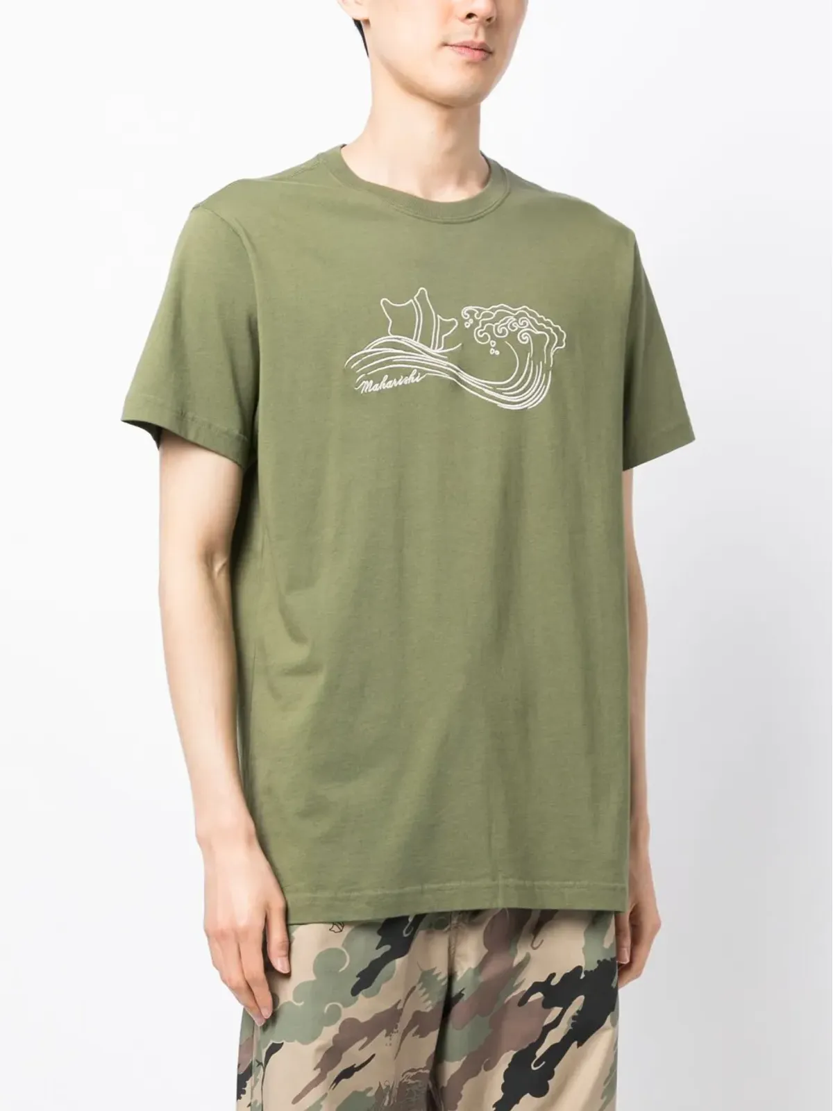 Maharishi Songkran 刺繍入りコットンTシャツ - 画像3