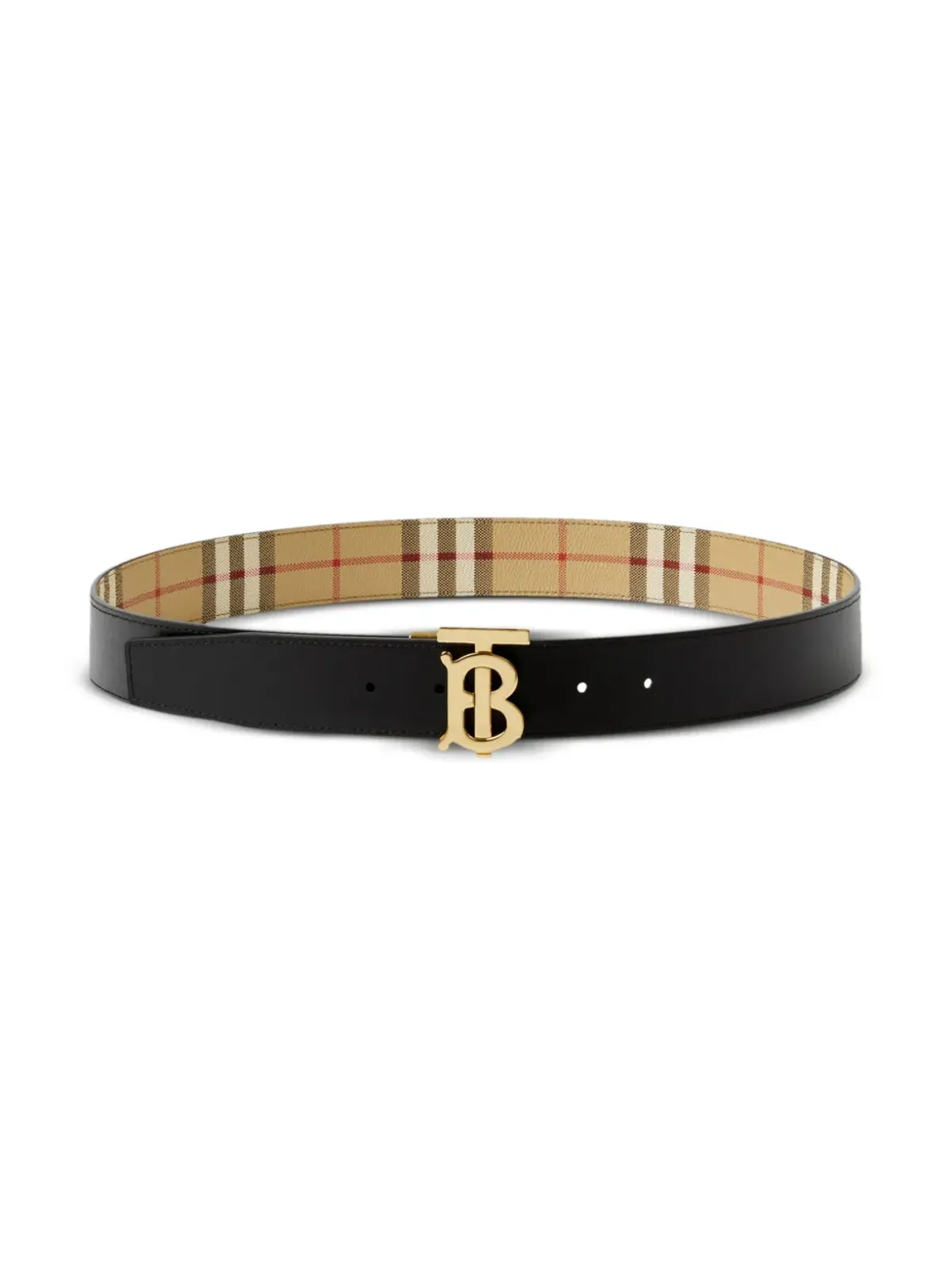 Burberry リバーシブルチェック TB ベルト - 画像3