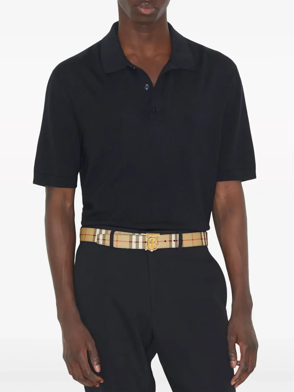 Burberry リバーシブルチェック TB ベルト - 画像4
