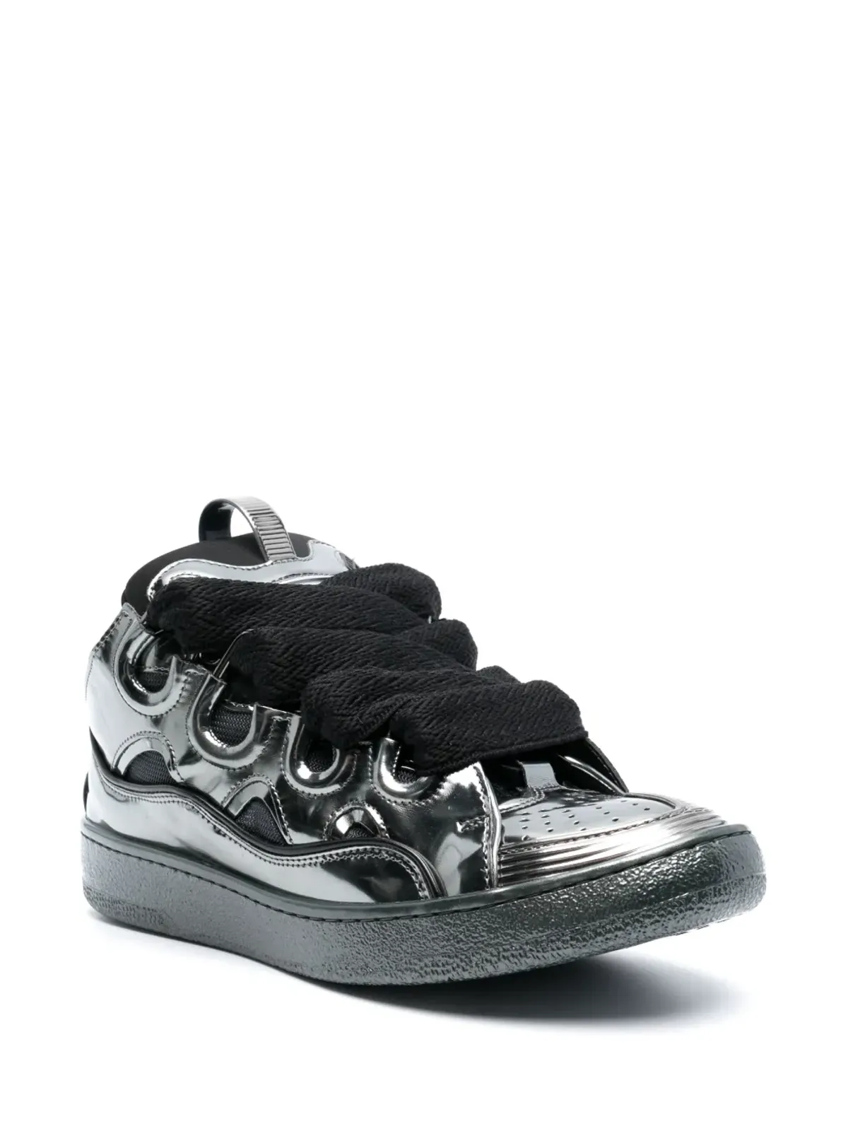 Lanvin カーブ レースアップスニーカー - グレー - 画像2