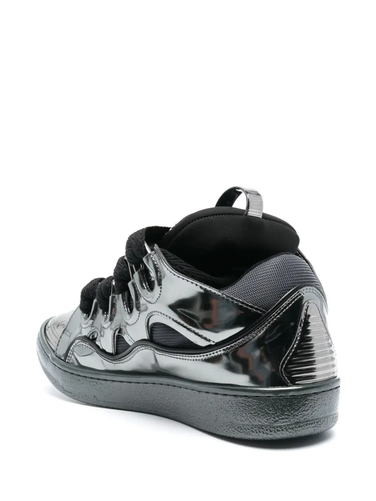 Lanvin カーブ レースアップスニーカー - グレー - 画像3