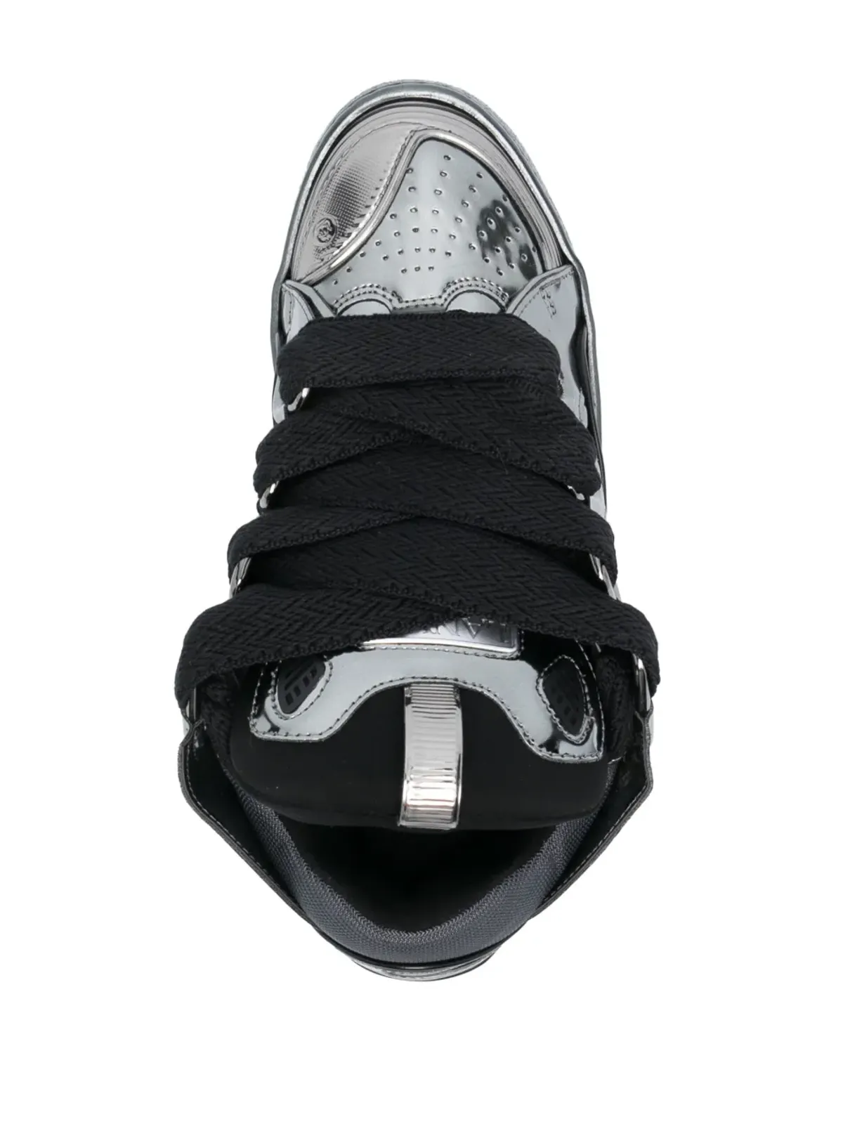 Lanvin カーブ レースアップスニーカー - グレー - 画像4